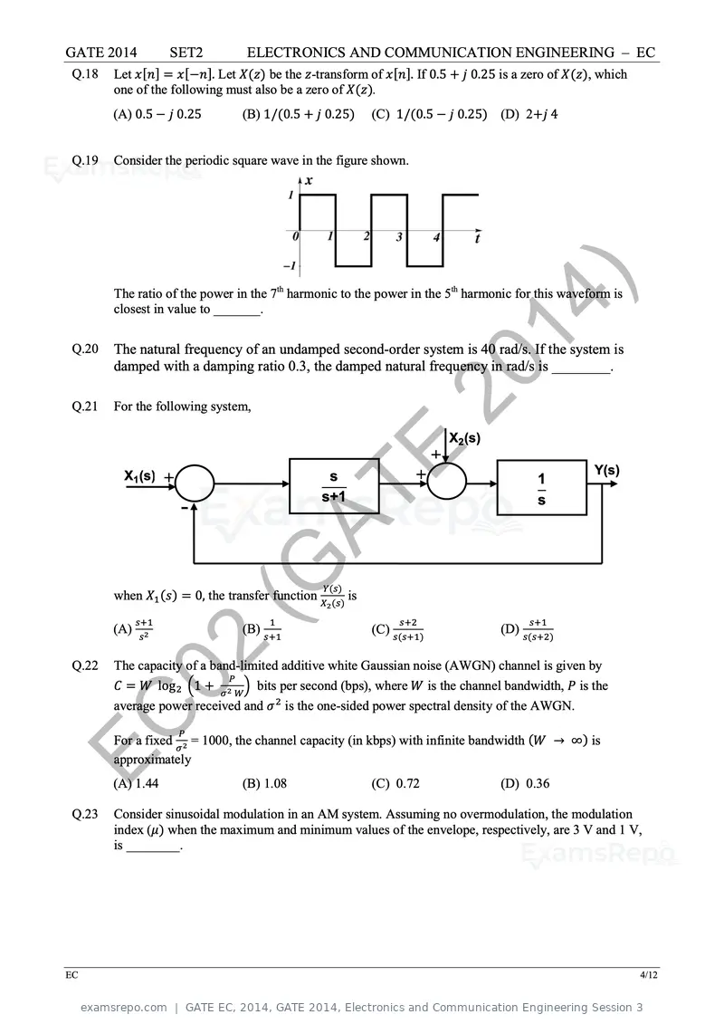 GATE EC 2014 question paper, GATE 2014, Electronics and Communication Engineering Session 3, page 30 of 83