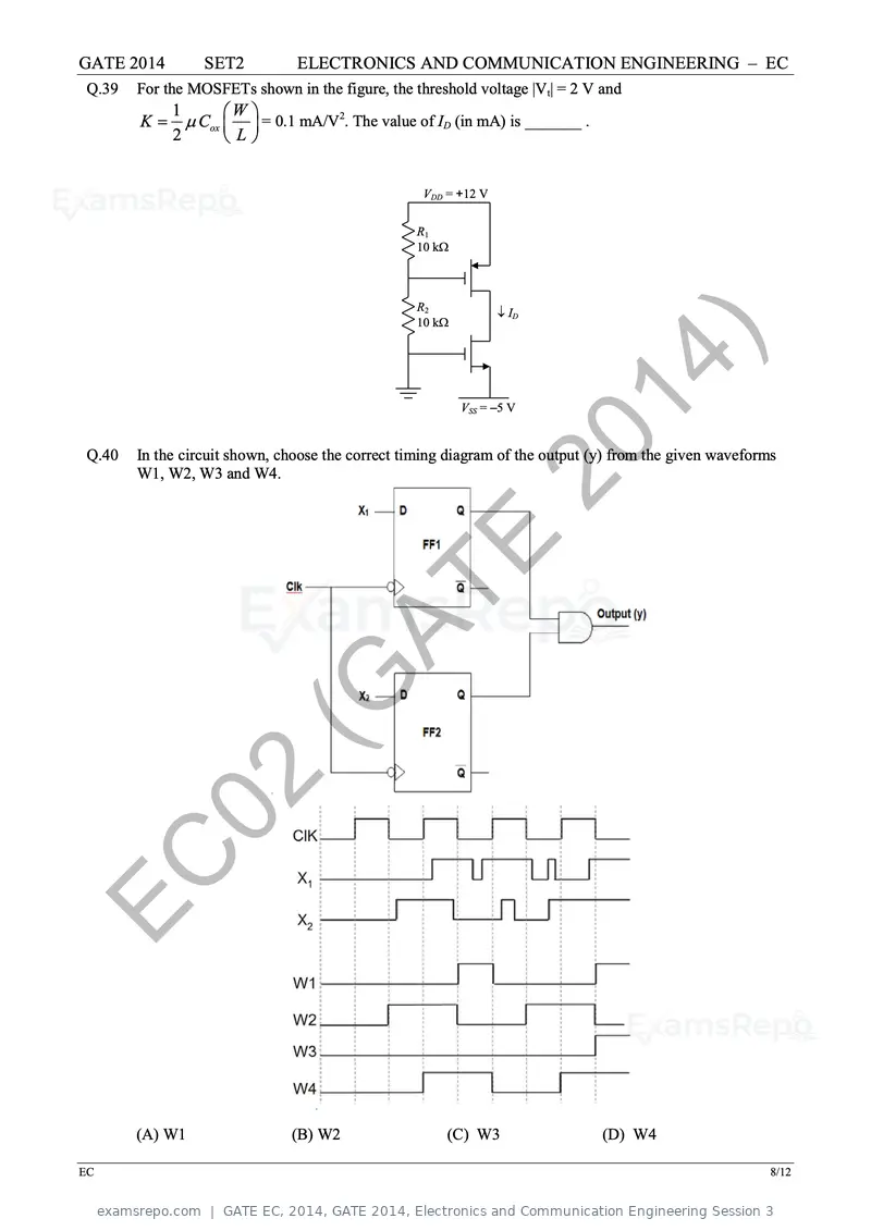 GATE EC 2014 question paper, GATE 2014, Electronics and Communication Engineering Session 3, page 34 of 83