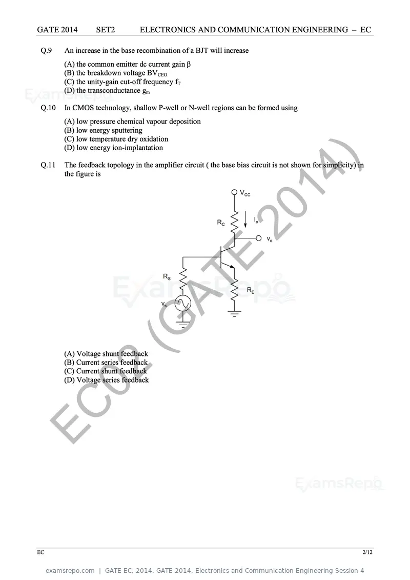 GATE EC 2014 question paper, GATE 2014, Electronics and Communication Engineering Session 4, page 28 of 83