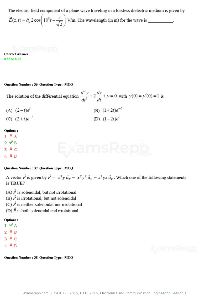 GATE EC 2015 question paper, GATE 2015, Electronics and Communication Engineering Session 1, page 14 of 77