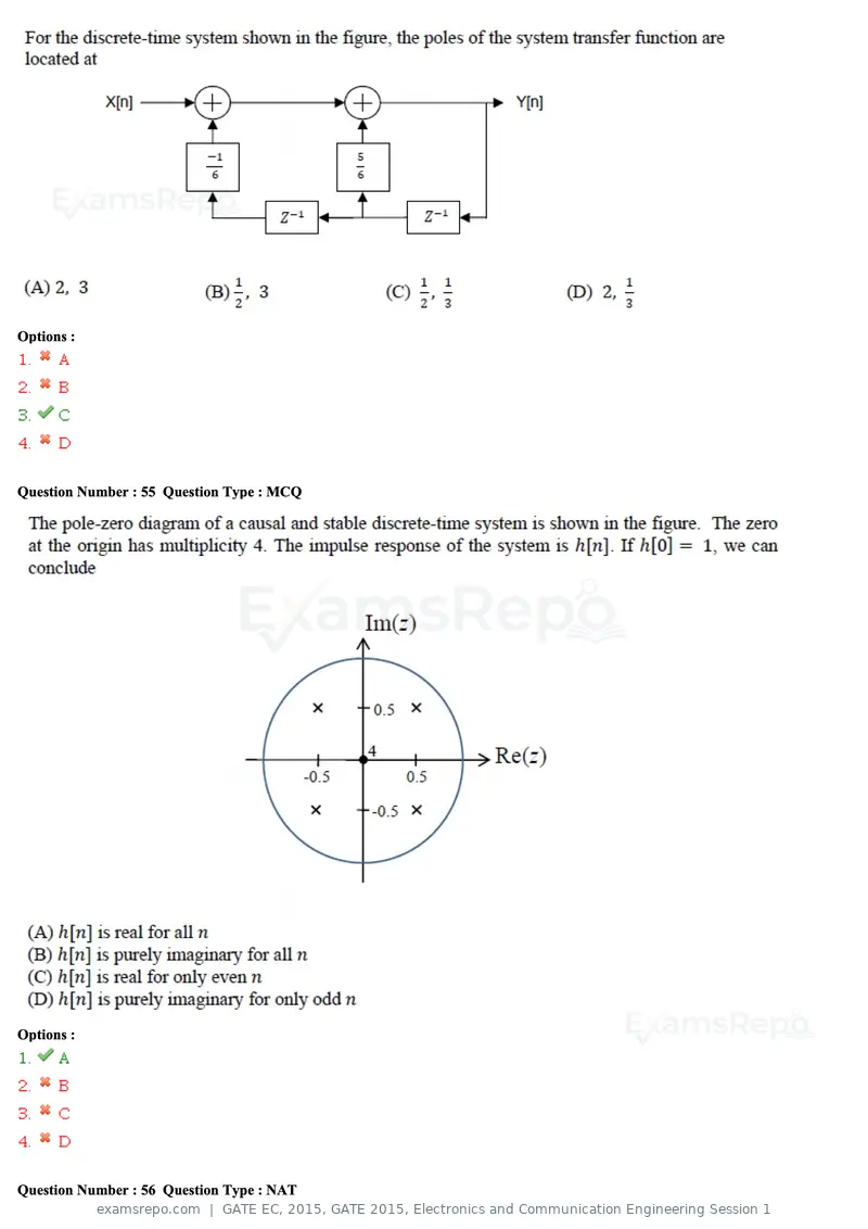 GATE EC 2015 question paper, GATE 2015, Electronics and Communication Engineering Session 1, page 21 of 77