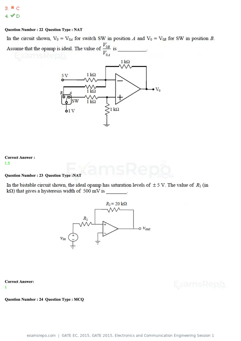 GATE EC 2015 question paper, GATE 2015, Electronics and Communication Engineering Session 1, page 35 of 77