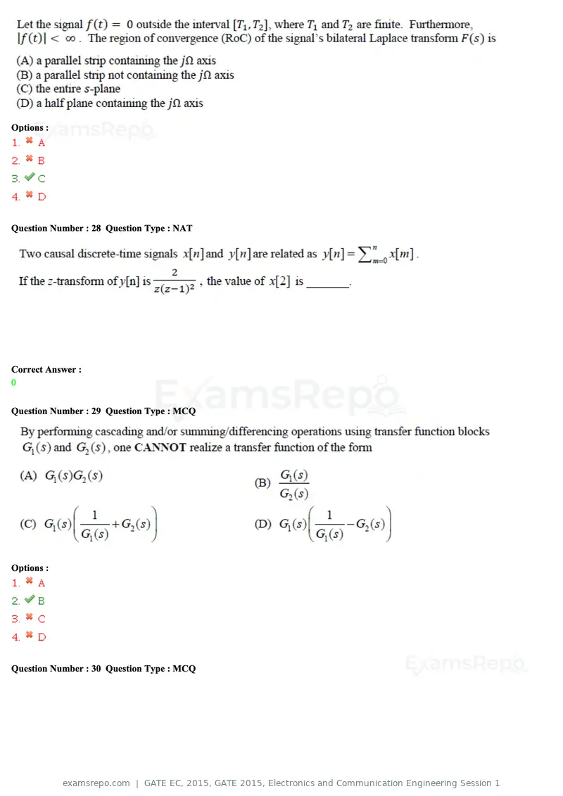 GATE EC 2015 question paper, GATE 2015, Electronics and Communication Engineering Session 1, page 37 of 77