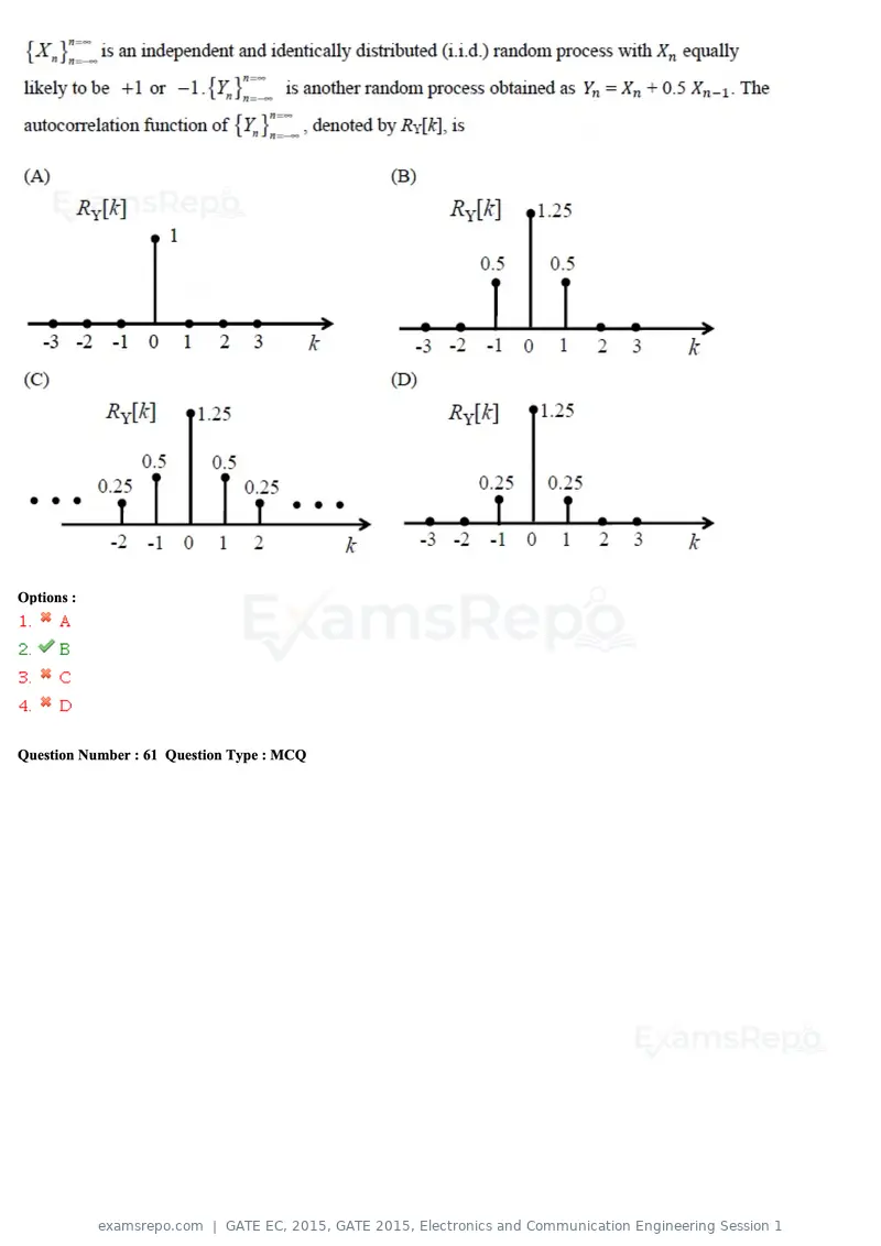 GATE EC 2015 question paper, GATE 2015, Electronics and Communication Engineering Session 1, page 50 of 77
