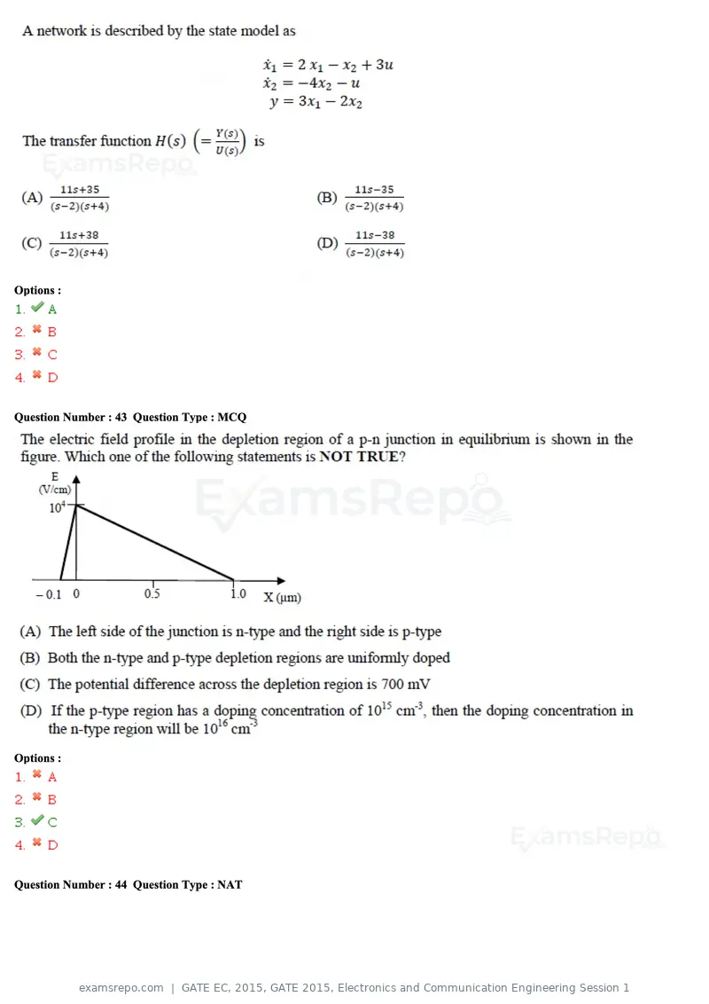 GATE EC 2015 question paper, GATE 2015, Electronics and Communication Engineering Session 1, page 68 of 77
