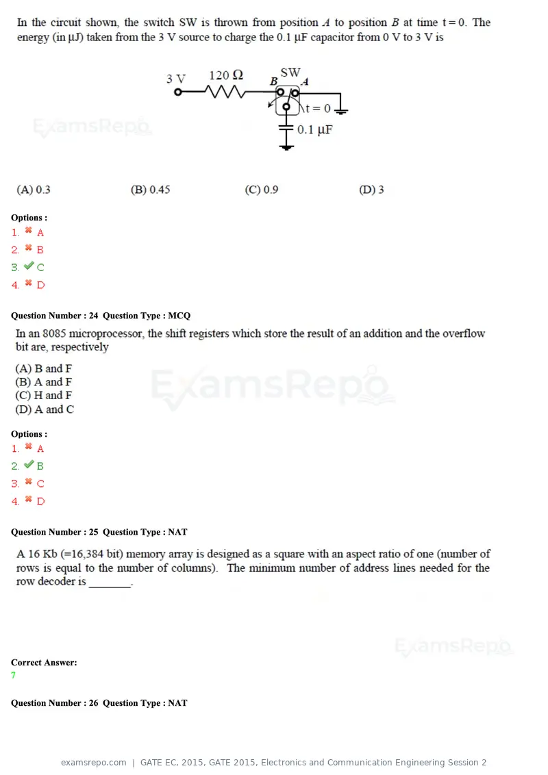 GATE EC 2015 question paper, GATE 2015, Electronics and Communication Engineering Session 2, page 10 of 77
