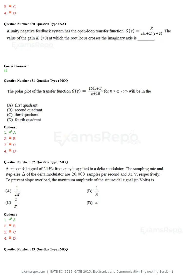 GATE EC 2015 question paper, GATE 2015, Electronics and Communication Engineering Session 2, page 12 of 77