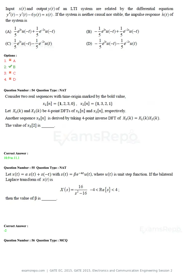 GATE EC 2015 question paper, GATE 2015, Electronics and Communication Engineering Session 2, page 47 of 77