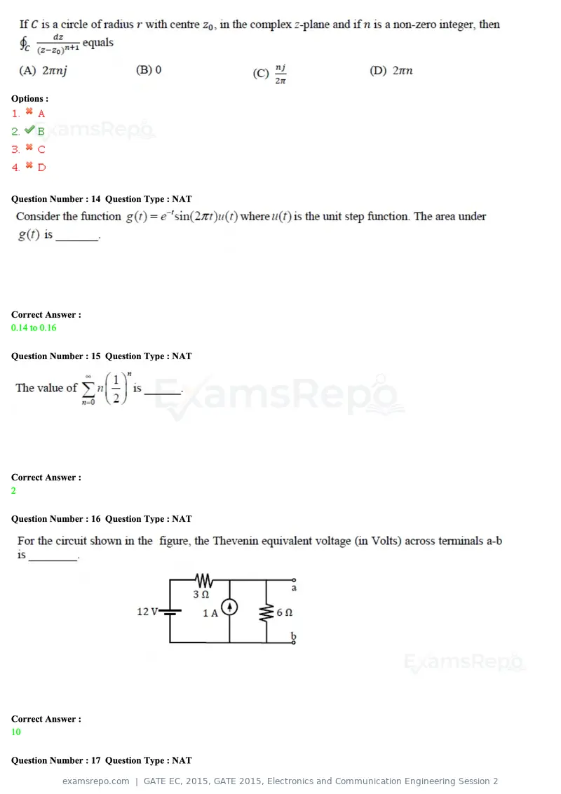 GATE EC 2015 question paper, GATE 2015, Electronics and Communication Engineering Session 2, page 58 of 77