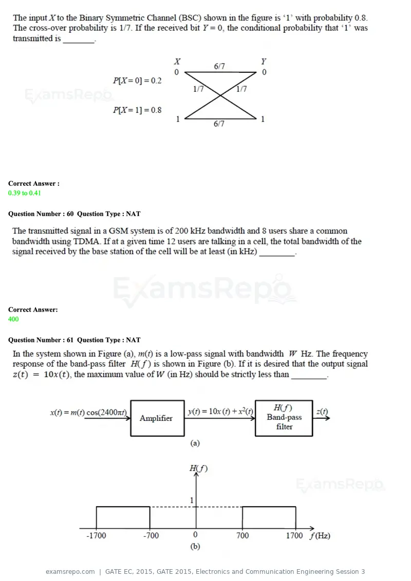 GATE EC 2015 question paper, GATE 2015, Electronics and Communication Engineering Session 3, page 23 of 77