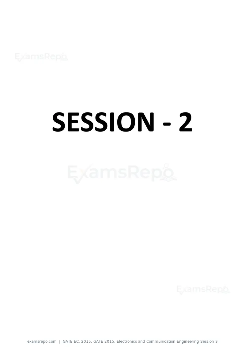 GATE EC 2015 question paper, GATE 2015, Electronics and Communication Engineering Session 3, page 26 of 77