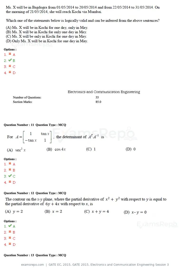 GATE EC 2015 question paper, GATE 2015, Electronics and Communication Engineering Session 3, page 57 of 77