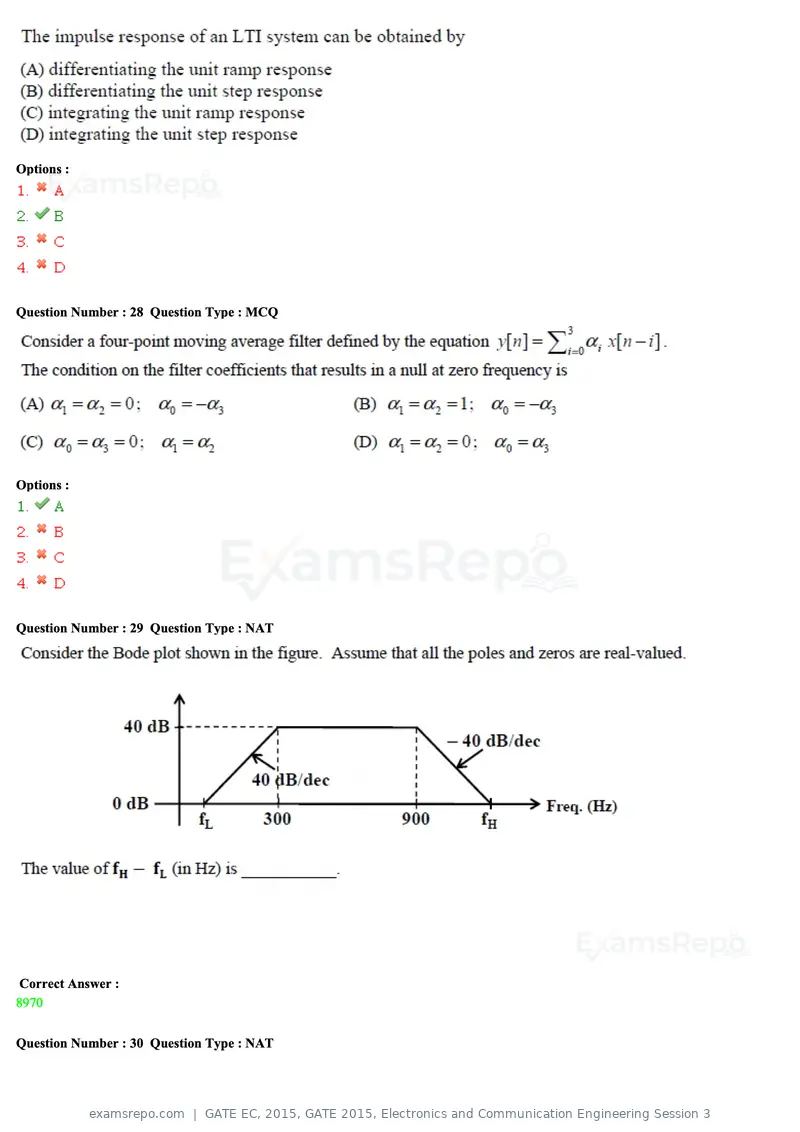GATE EC 2015 question paper, GATE 2015, Electronics and Communication Engineering Session 3, page 63 of 77