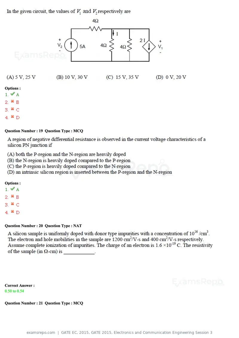 GATE EC 2015 question paper, GATE 2015, Electronics and Communication Engineering Session 3, page 8 of 77