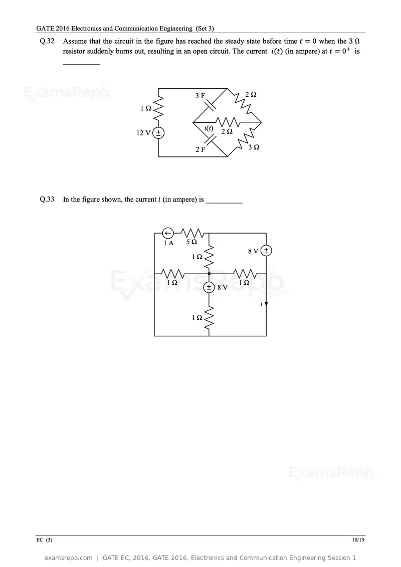 GATE EC 2016 question paper, GATE 2016, Electronics and Communication Engineering Session 1, page 53 of 64