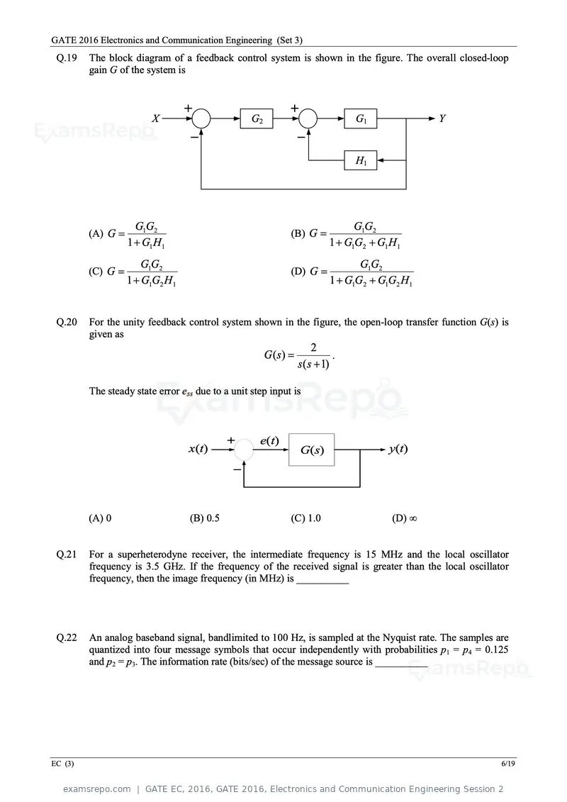 GATE EC 2016 question paper, GATE 2016, Electronics and Communication Engineering Session 2, page 49 of 64