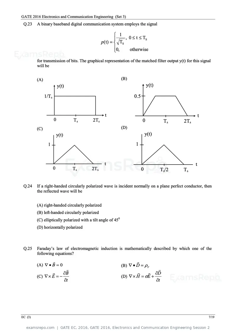 GATE EC 2016 question paper, GATE 2016, Electronics and Communication Engineering Session 2, page 50 of 64