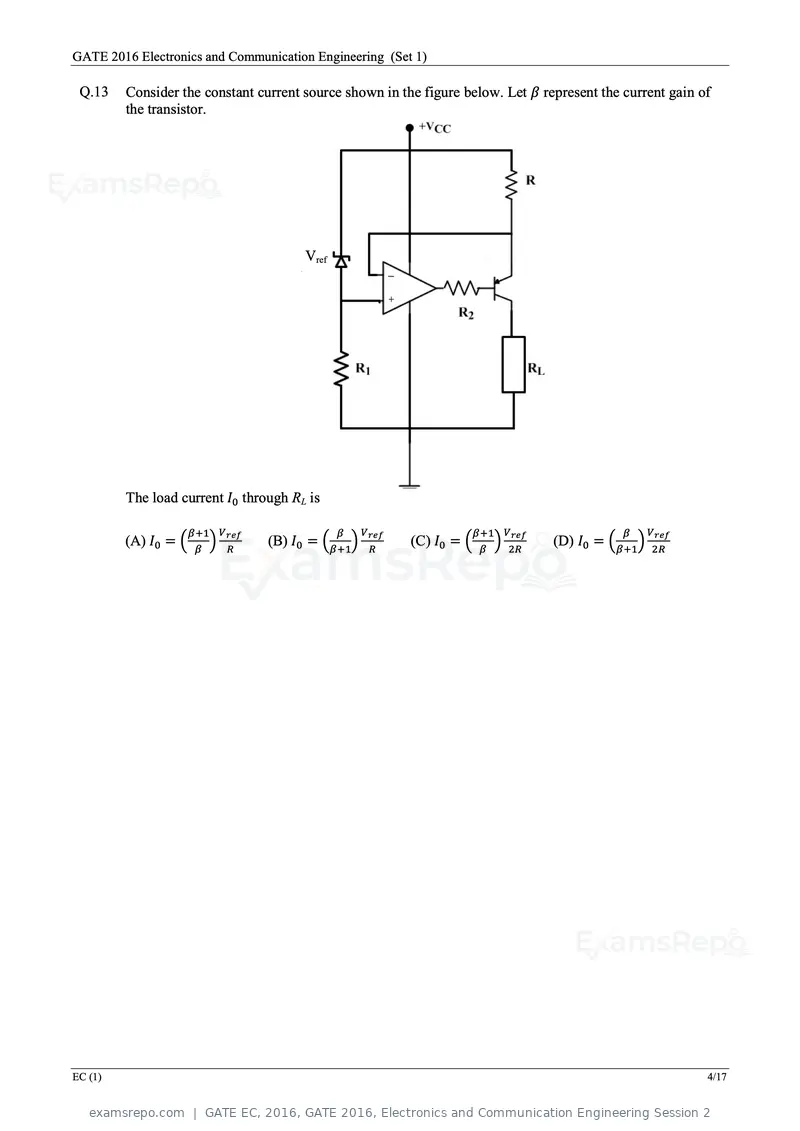 GATE EC 2016 question paper, GATE 2016, Electronics and Communication Engineering Session 2, page 6 of 64
