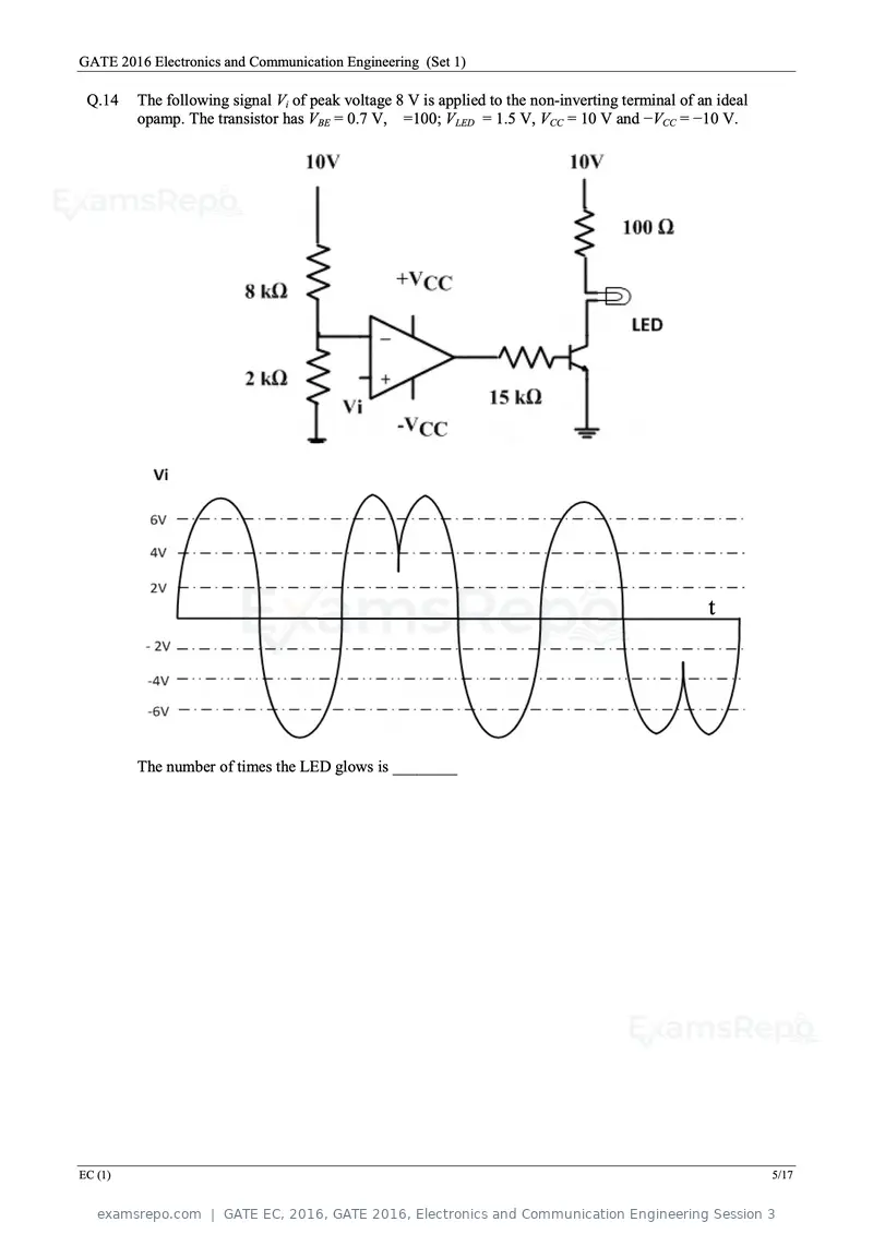 GATE EC 2016 question paper, GATE 2016, Electronics and Communication Engineering Session 3, page 7 of 64