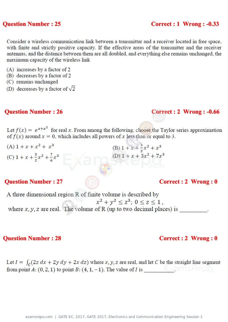GATE EC 2017 question paper, GATE 2017, Electronics and Communication Engineering Session 1, page 10 of 25