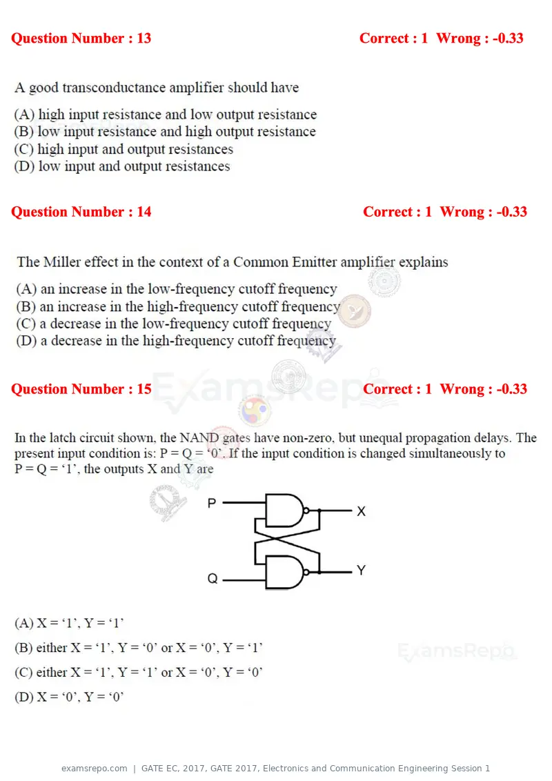 GATE EC 2017 question paper, GATE 2017, Electronics and Communication Engineering Session 1, page 6 of 25