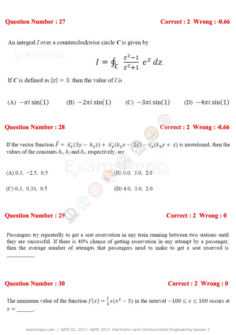 GATE EC 2017 question paper, GATE 2017, Electronics and Communication Engineering Session 2, page 14 of 32