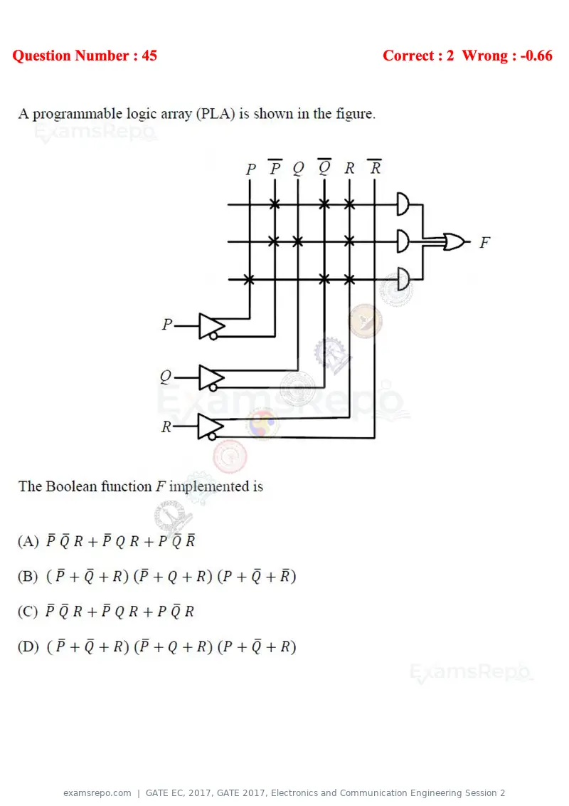 GATE EC 2017 question paper, GATE 2017, Electronics and Communication Engineering Session 2, page 23 of 32