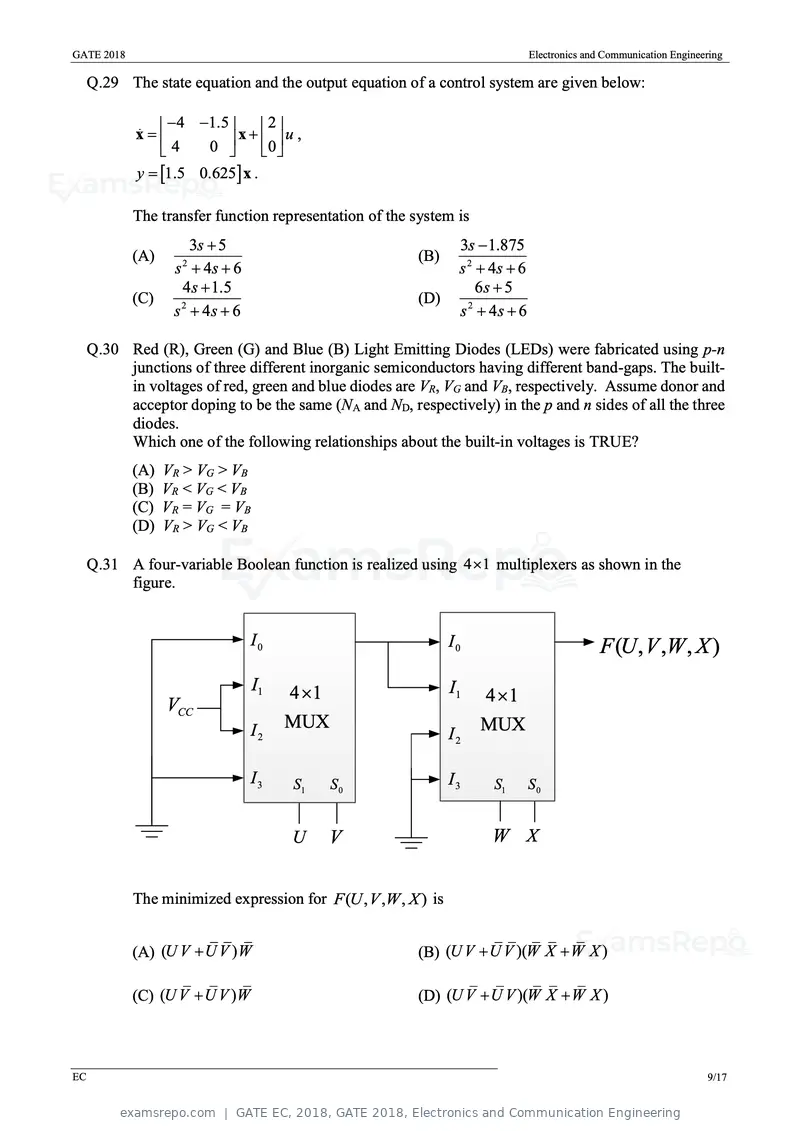 GATE EC 2018 question paper, GATE 2018, Electronics and Communication Engineering, page 12 of 23