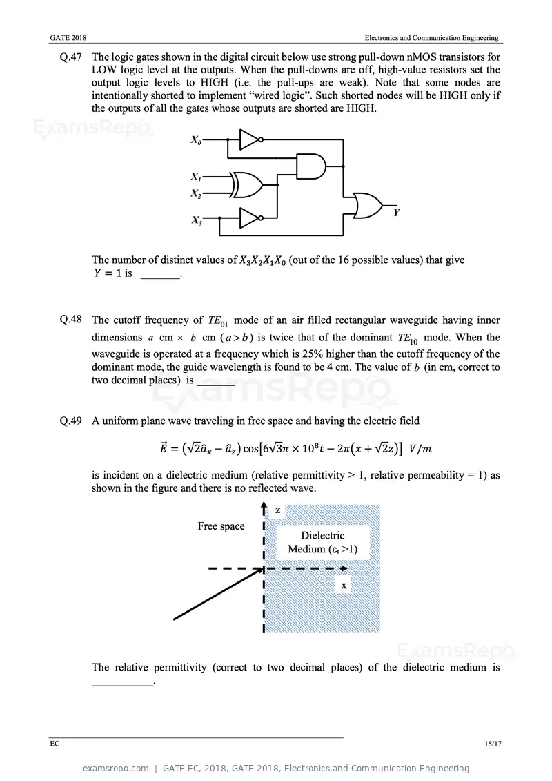 GATE EC 2018 question paper, GATE 2018, Electronics and Communication Engineering, page 18 of 23