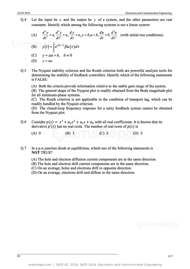 GATE EC 2018 question paper, GATE 2018, Electronics and Communication Engineering, page 5 of 23