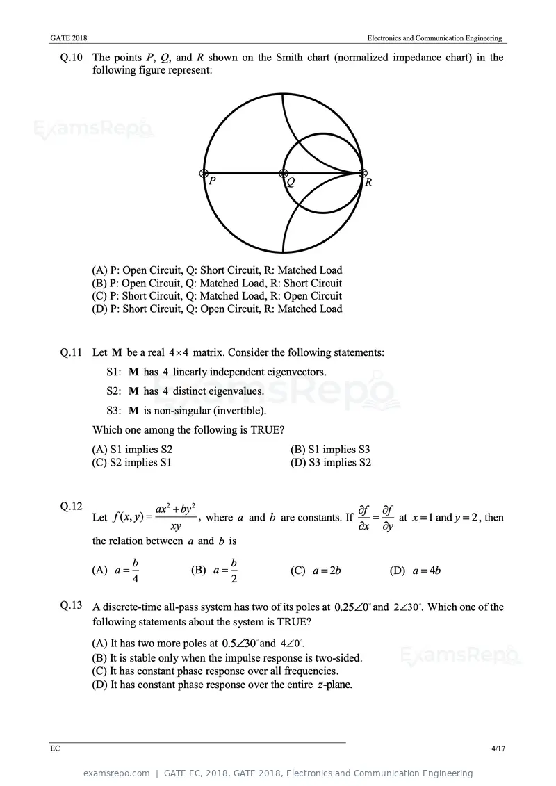GATE EC 2018 question paper, GATE 2018, Electronics and Communication Engineering, page 7 of 23