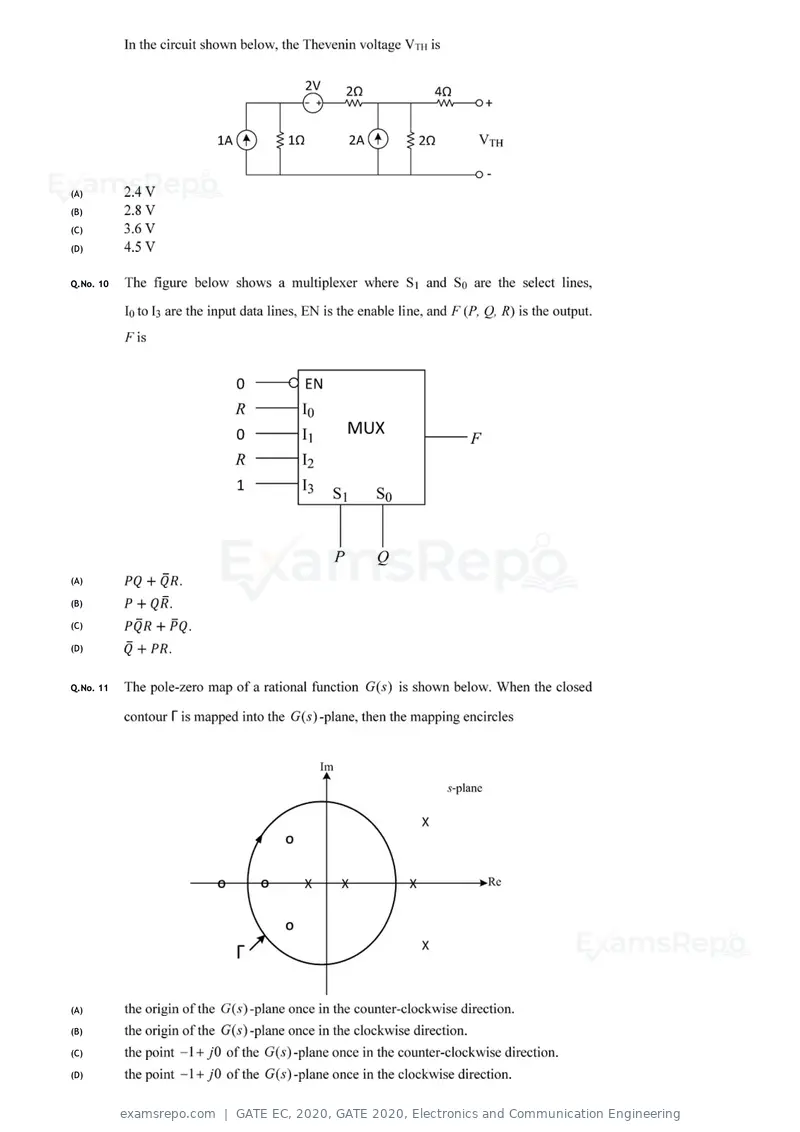 GATE EC 2020 question paper, GATE 2020, Electronics and Communication Engineering, page 5 of 20
