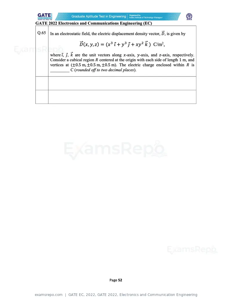 GATE EC 2022 question paper, GATE 2022, Electronics and Communication Engineering, page 52 of 54