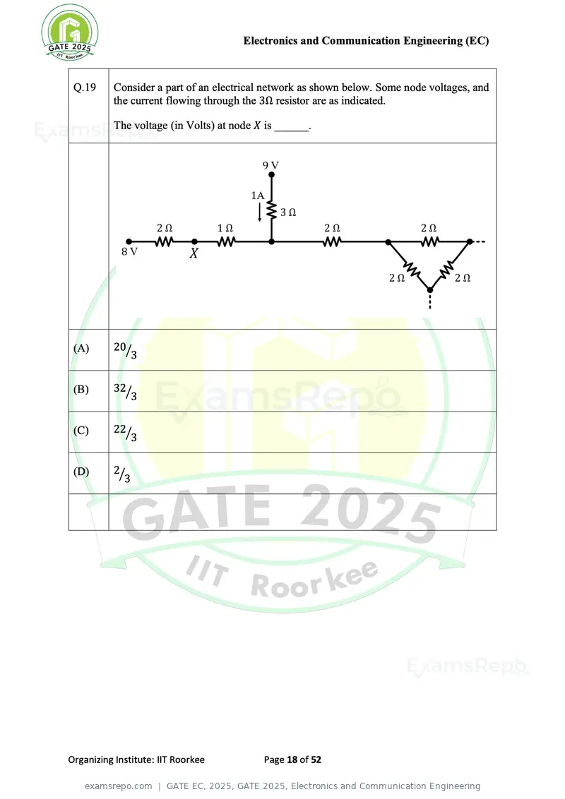 GATE EC 2025 question paper, GATE 2025, Electronics and Communication Engineering, page 18 of 52
