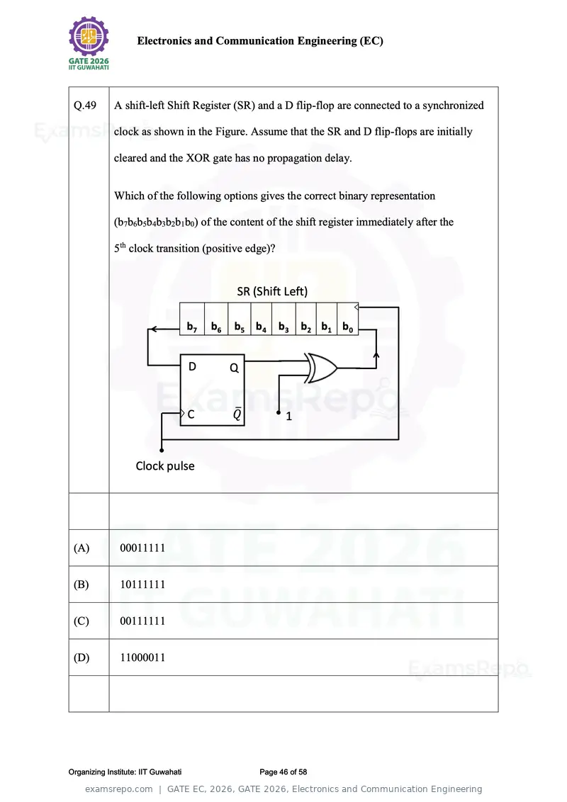 GATE EC 2026 question paper, GATE 2026, Electronics and Communication Engineering, page 46 of 58