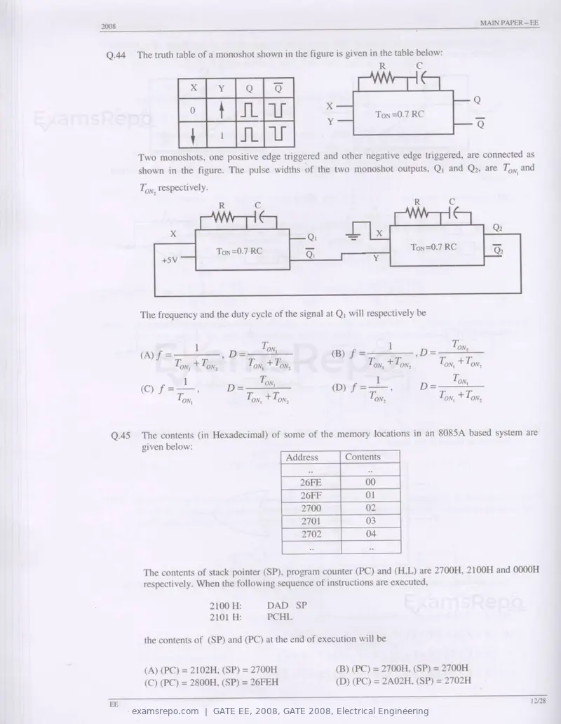 GATE EE 2008 question paper, GATE 2008, Electrical Engineering, page 12 of 24