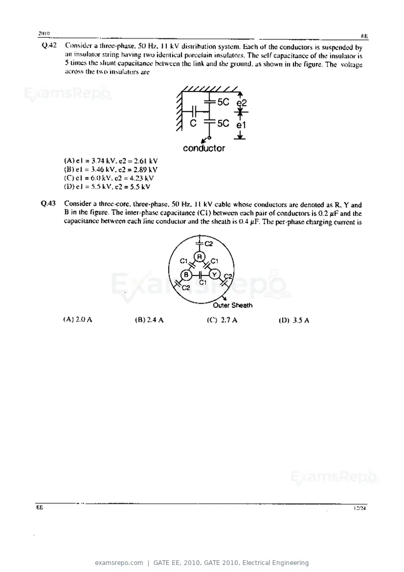 GATE EE 2010 question paper, GATE 2010, Electrical Engineering, page 12 of 24