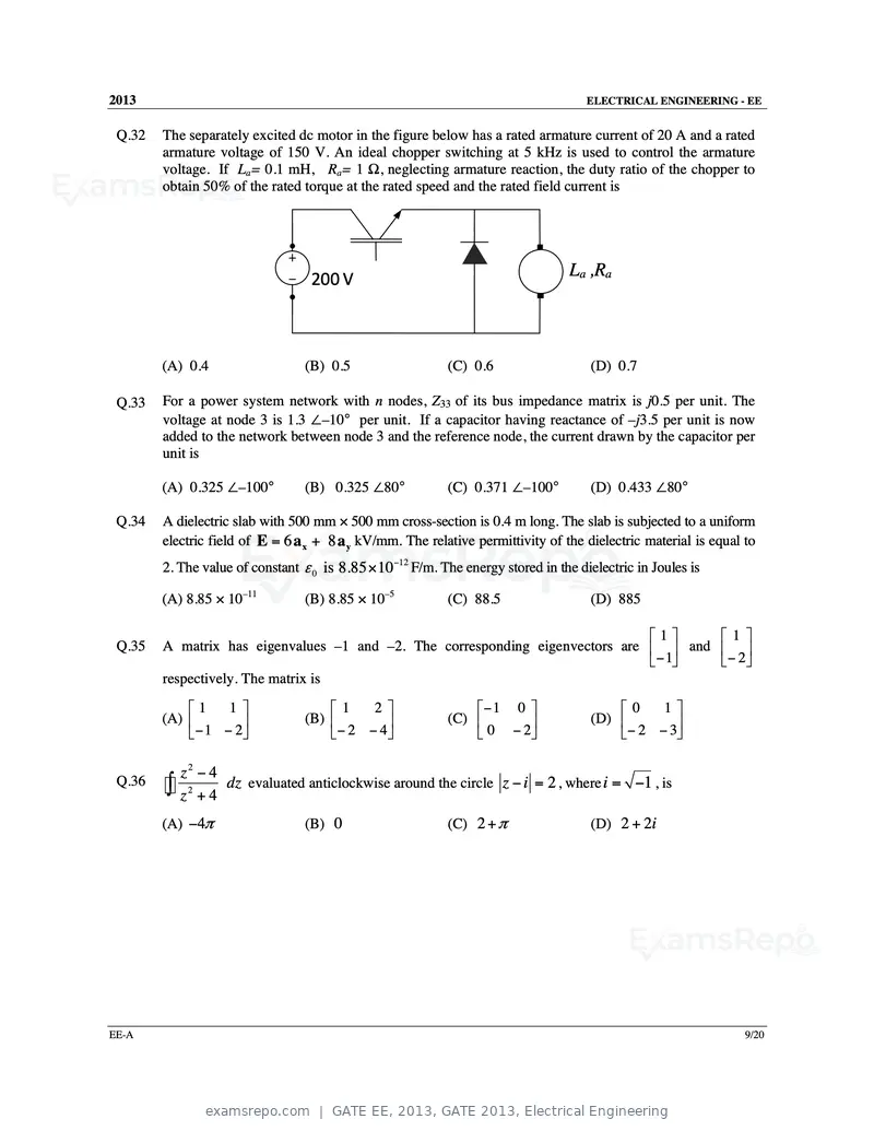 GATE EE 2013 question paper, GATE 2013, Electrical Engineering, page 10 of 68