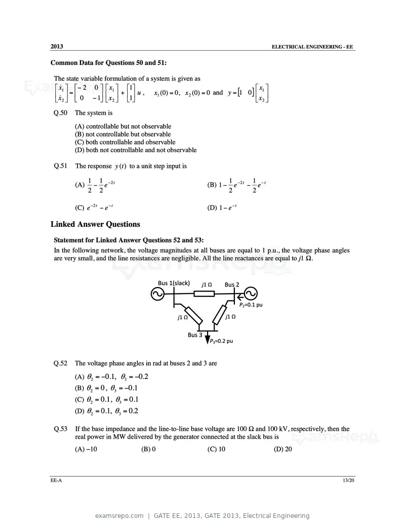 GATE EE 2013 question paper, GATE 2013, Electrical Engineering, page 14 of 68