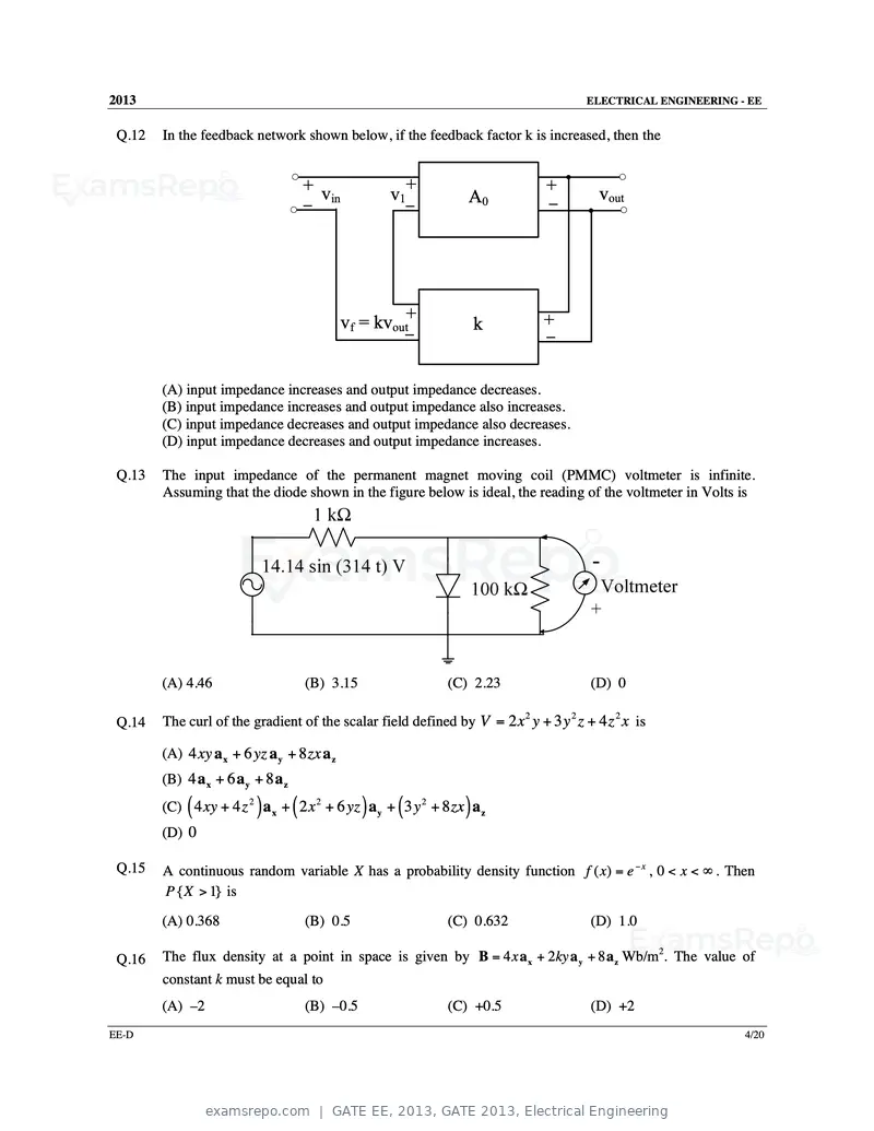 GATE EE 2013 question paper, GATE 2013, Electrical Engineering, page 56 of 68
