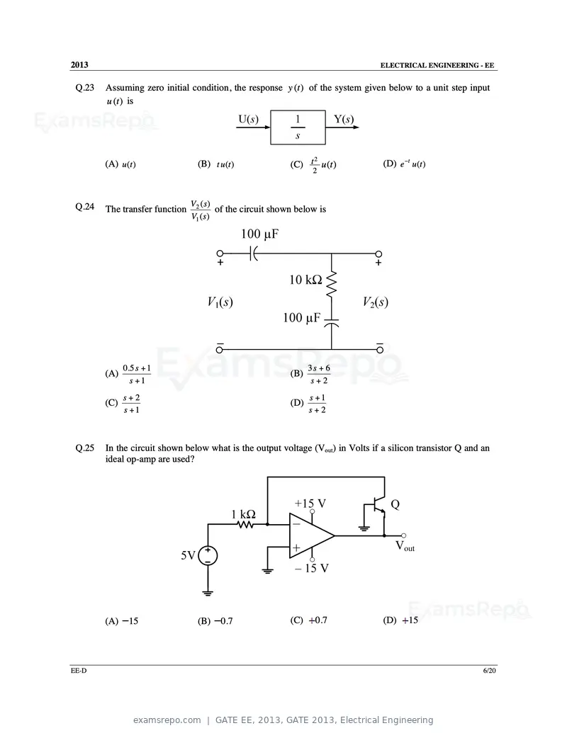 GATE EE 2013 question paper, GATE 2013, Electrical Engineering, page 58 of 68