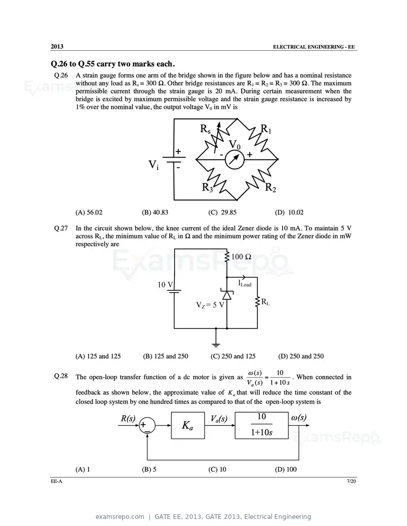 GATE EE 2013 question paper, GATE 2013, Electrical Engineering, page 8 of 68