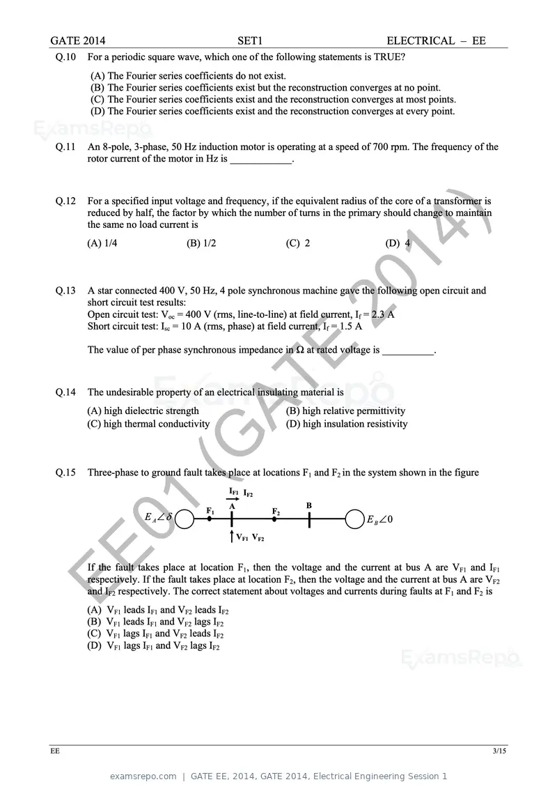 GATE EE 2014 question paper, GATE 2014, Electrical Engineering Session 1, page 10 of 65