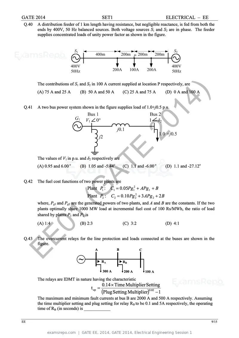 GATE EE 2014 question paper, GATE 2014, Electrical Engineering Session 1, page 16 of 65