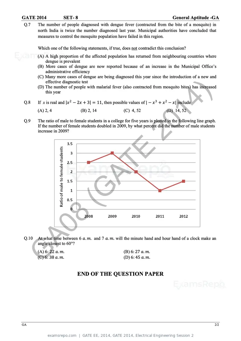 GATE EE 2014 question paper, GATE 2014, Electrical Engineering Session 2, page 30 of 65