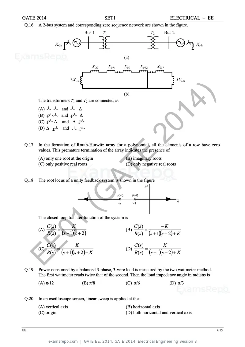 GATE EE 2014 question paper, GATE 2014, Electrical Engineering Session 3, page 11 of 65