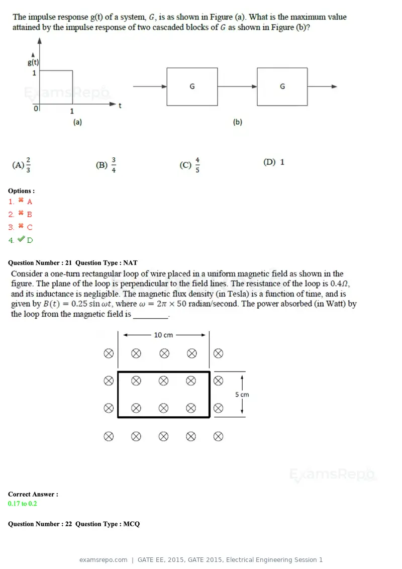 GATE EE 2015 question paper, GATE 2015, Electrical Engineering Session 1, page 10 of 57