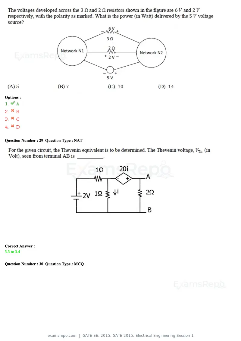 GATE EE 2015 question paper, GATE 2015, Electrical Engineering Session 1, page 14 of 57