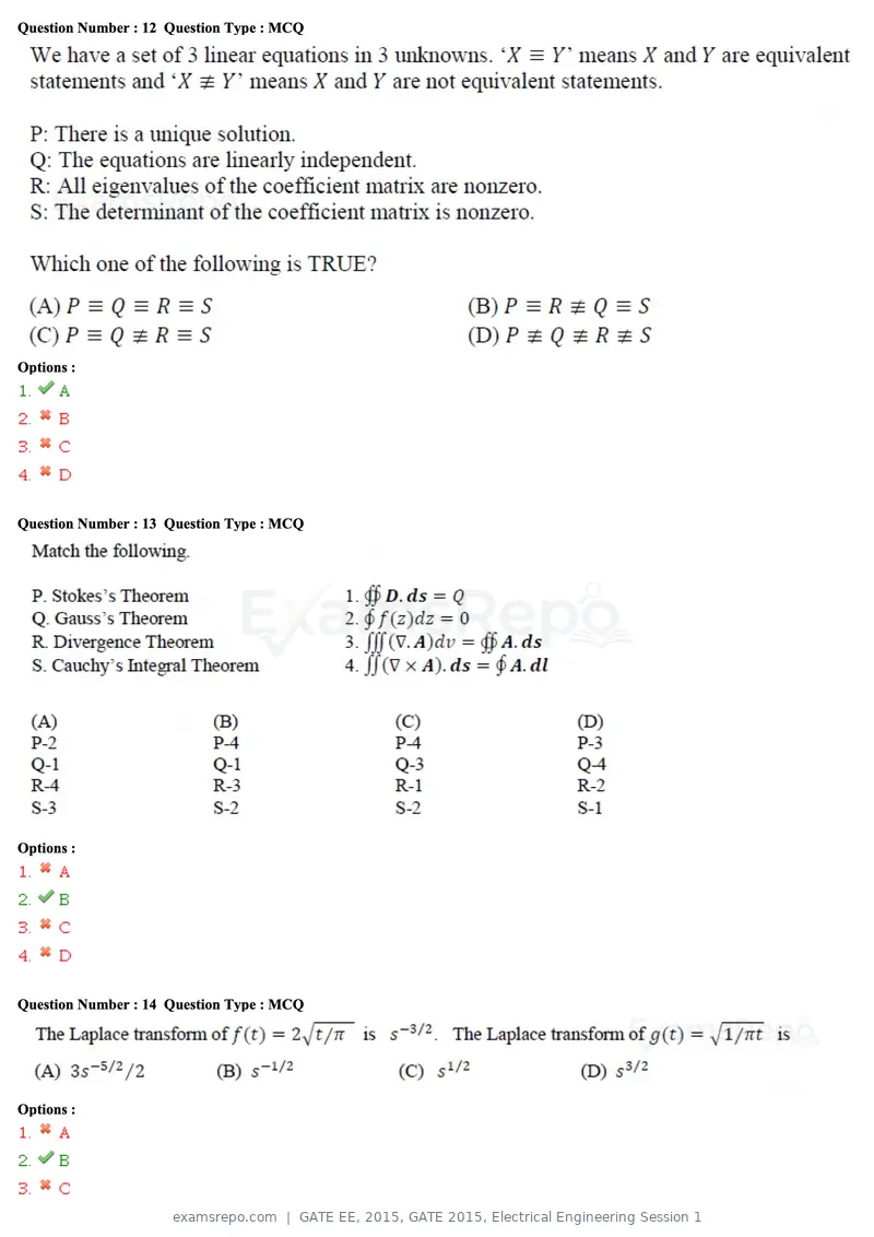 GATE EE 2015 question paper, GATE 2015, Electrical Engineering Session 1, page 34 of 57