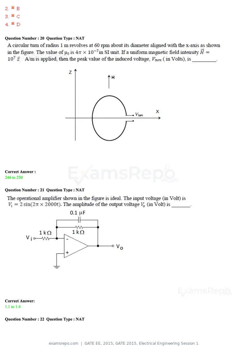 GATE EE 2015 question paper, GATE 2015, Electrical Engineering Session 1, page 37 of 57